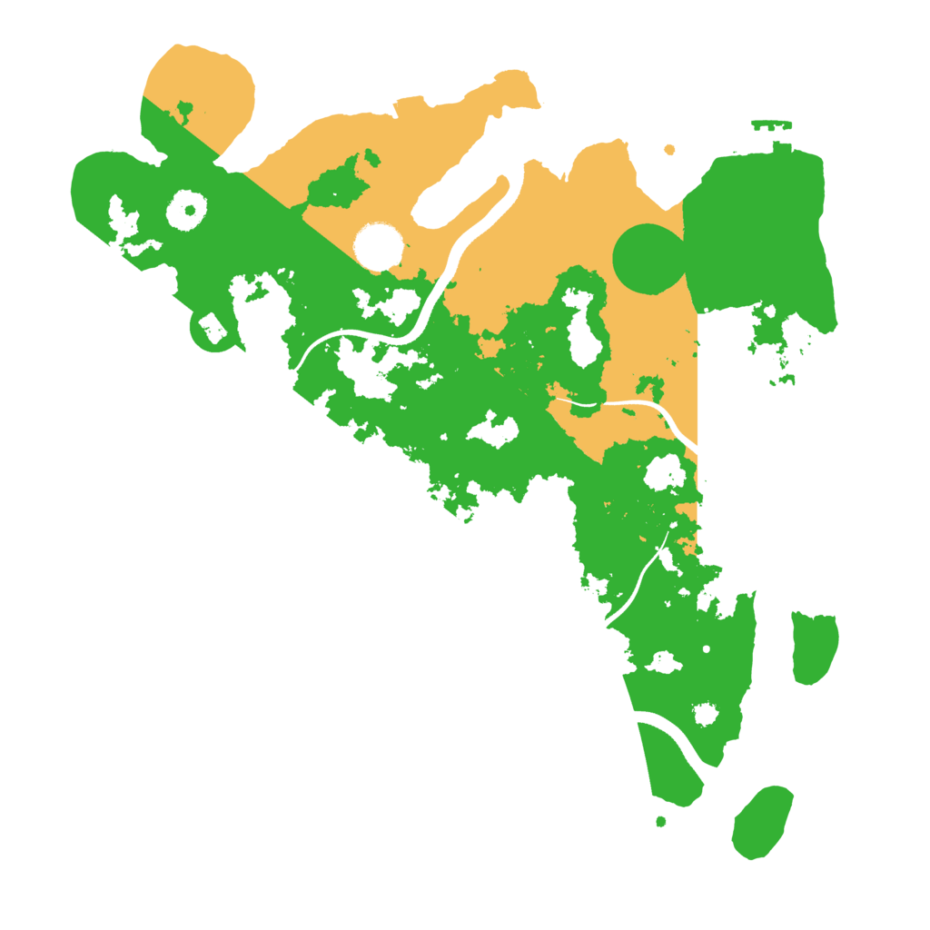 Biome Rust Map: Procedural Map, Size: 3500, Seed: 1210307526