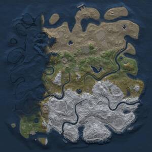 Thumbnail Rust Map: Procedural Map, Size: 4500, Seed: 95058082, 14 Monuments