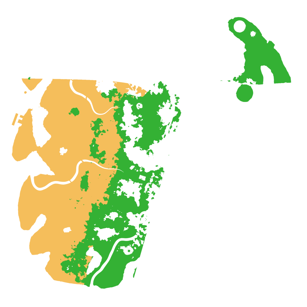 Biome Rust Map: Procedural Map, Size: 5000, Seed: 378617585