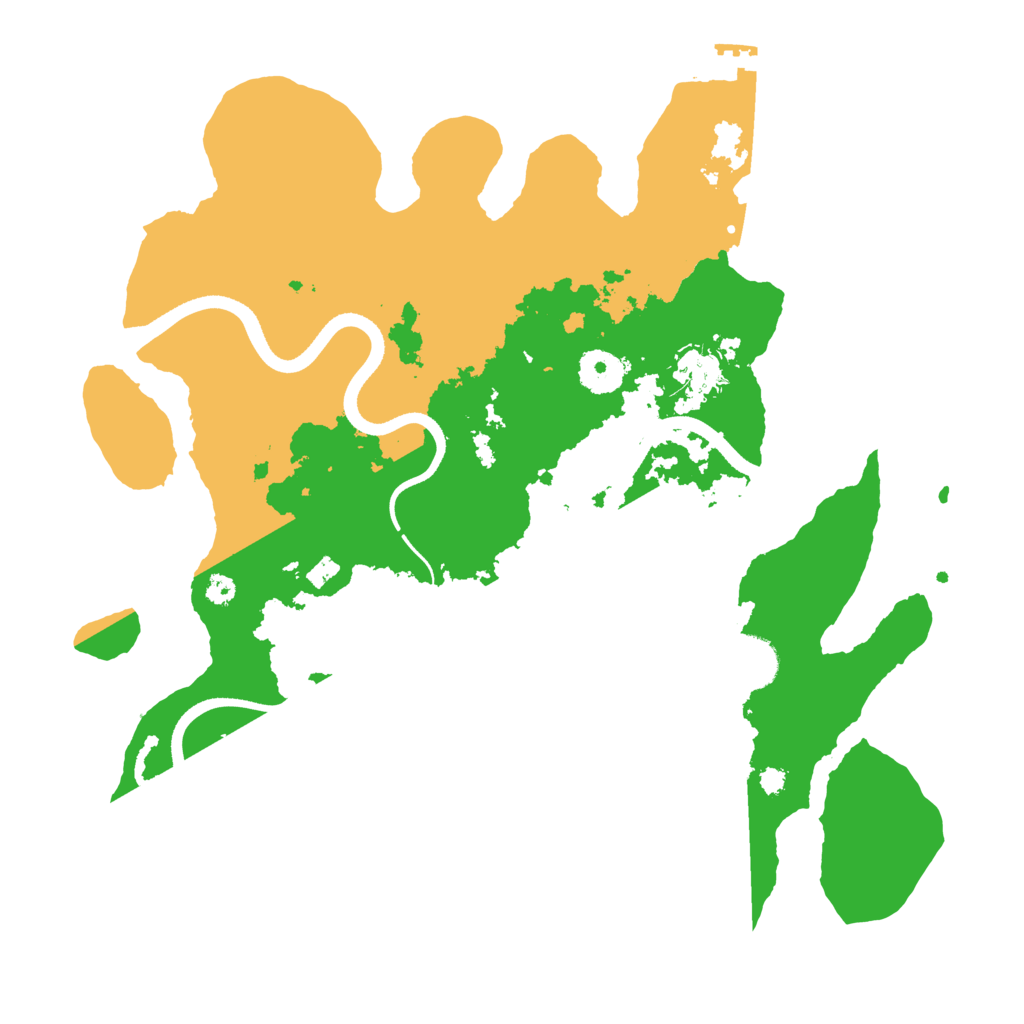 Biome Rust Map: Procedural Map, Size: 3500, Seed: 650387047