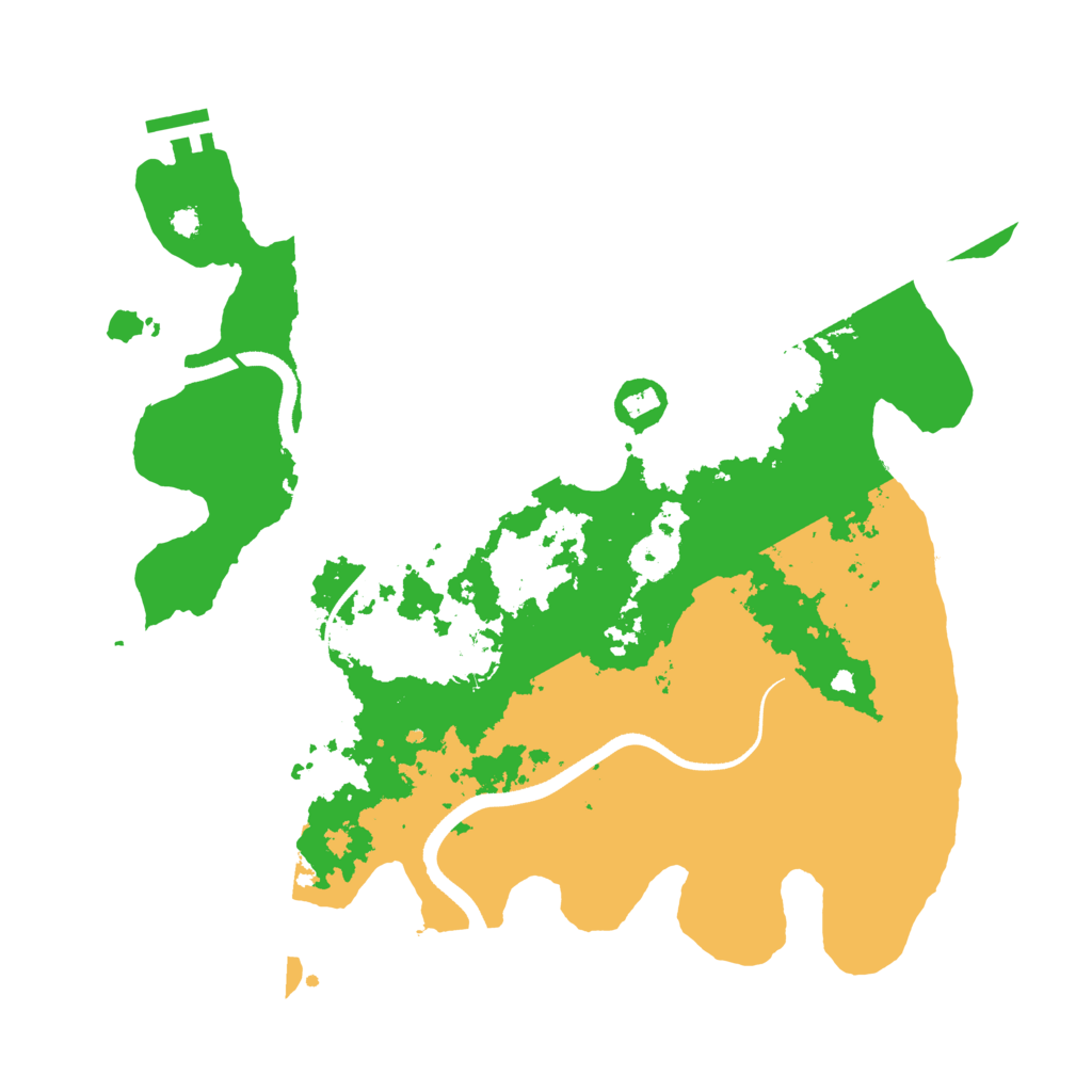 Biome Rust Map: Procedural Map, Size: 3500, Seed: 1051219273