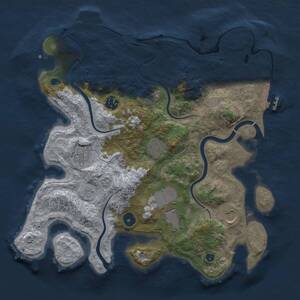 Thumbnail Rust Map: Procedural Map, Size: 3500, Seed: 211160261, 12 Monuments