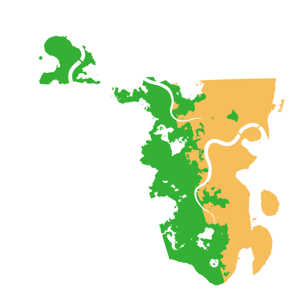 Biome Rust Map: Procedural Map, Size: 3500, Seed: 211160261