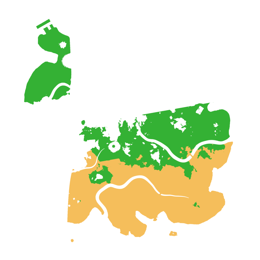 Biome Rust Map: Procedural Map, Size: 3500, Seed: 286103028