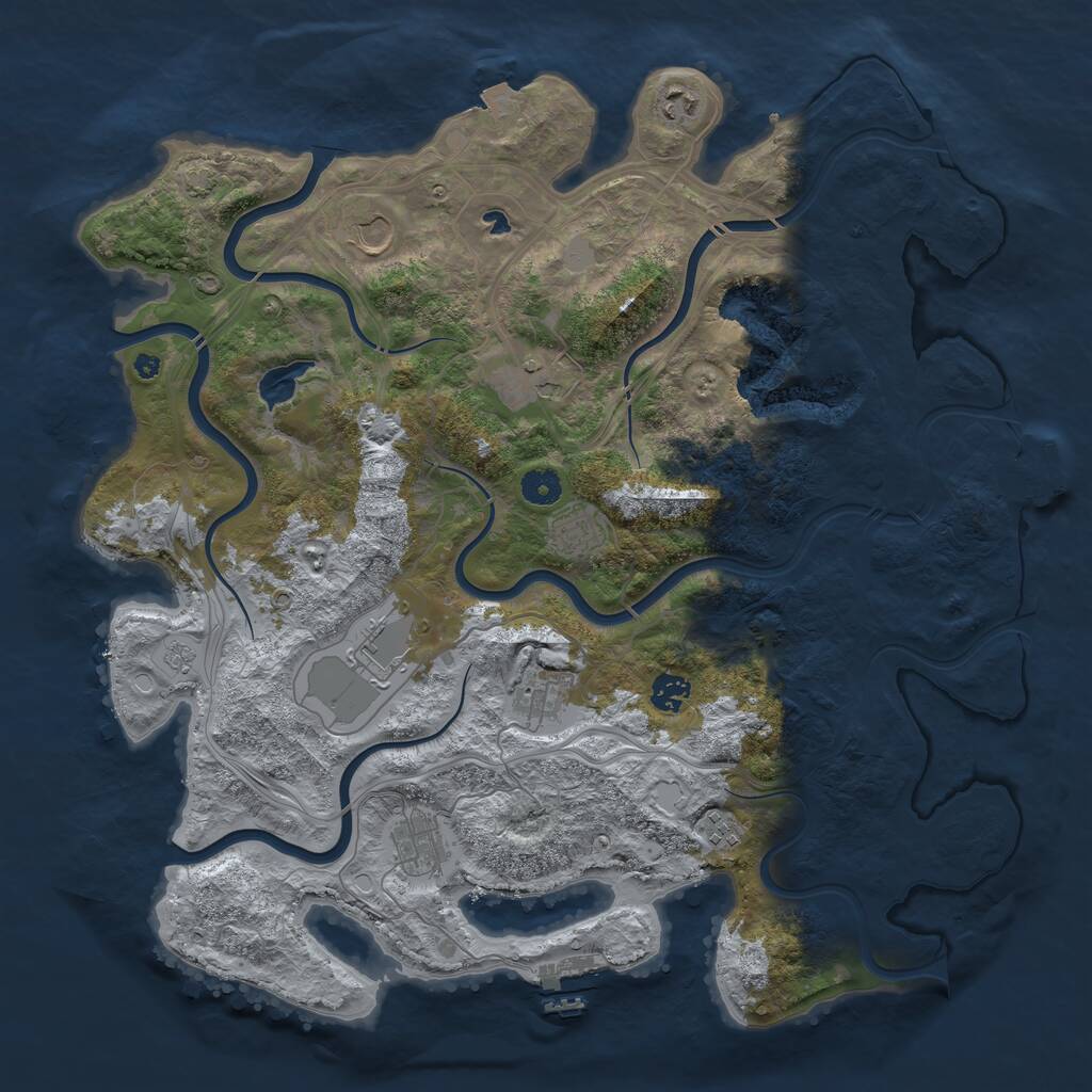 Rust Map: Procedural Map, Size: 4250, Seed: 1756692760, 14 Monuments