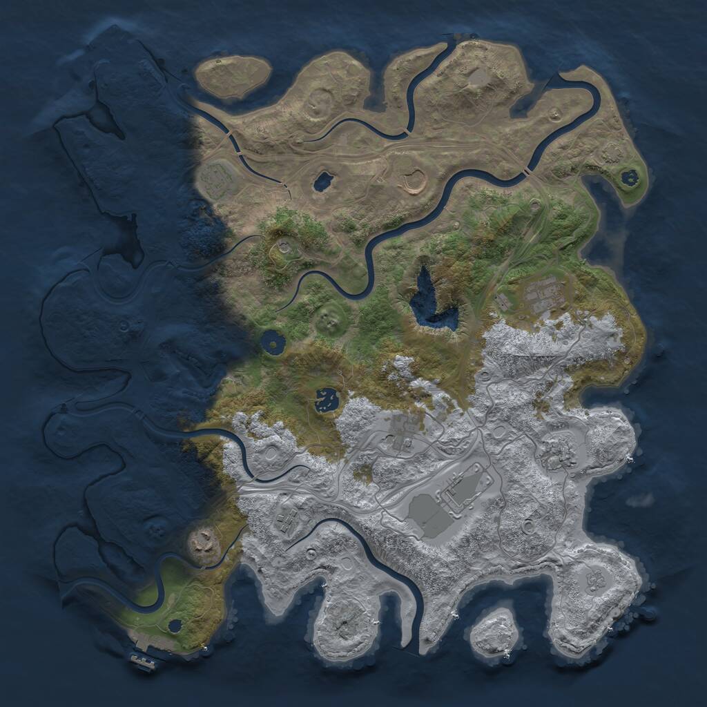 Rust Map: Procedural Map, Size: 4250, Seed: 1771690765, 15 Monuments