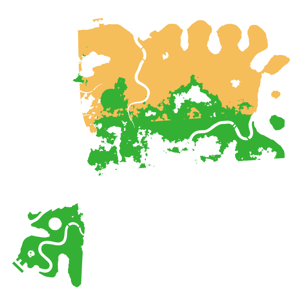 Biome Rust Map: Procedural Map, Size: 4500, Seed: 943633841