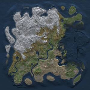 Thumbnail Rust Map: Procedural Map, Size: 4250, Seed: 1524283236, 17 Monuments
