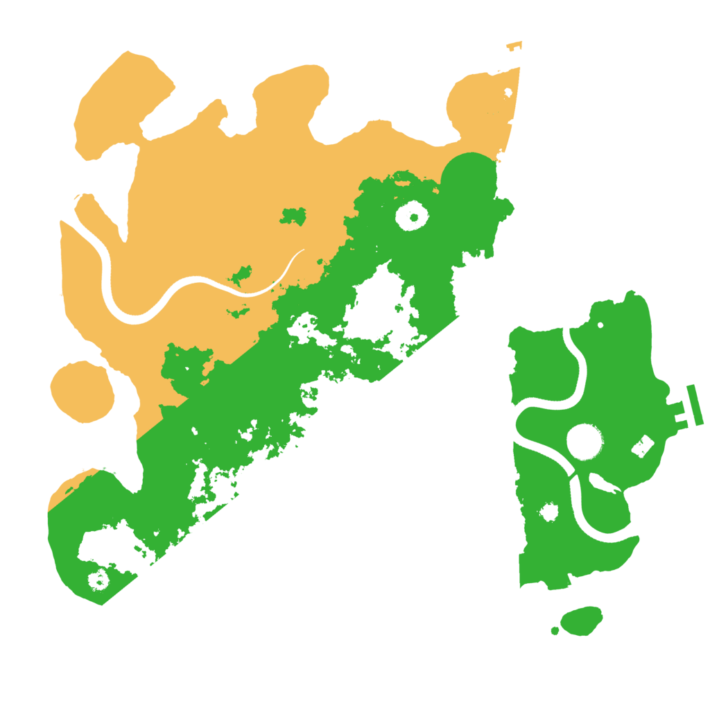 Biome Rust Map: Procedural Map, Size: 3500, Seed: 170523