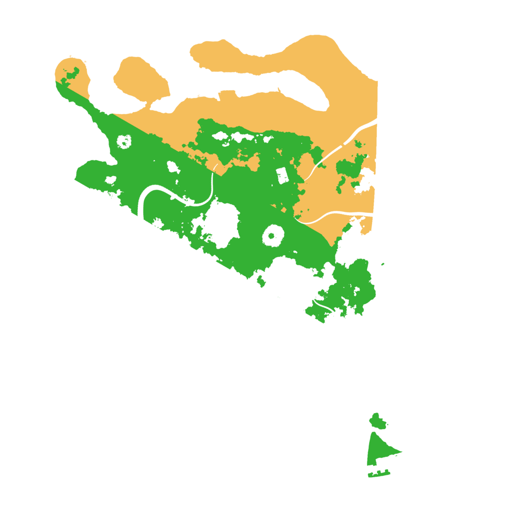 Biome Rust Map: Procedural Map, Size: 3500, Seed: 440888947