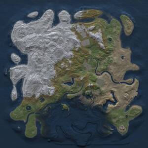 Thumbnail Rust Map: Procedural Map, Size: 4450, Seed: 15010, 16 Monuments