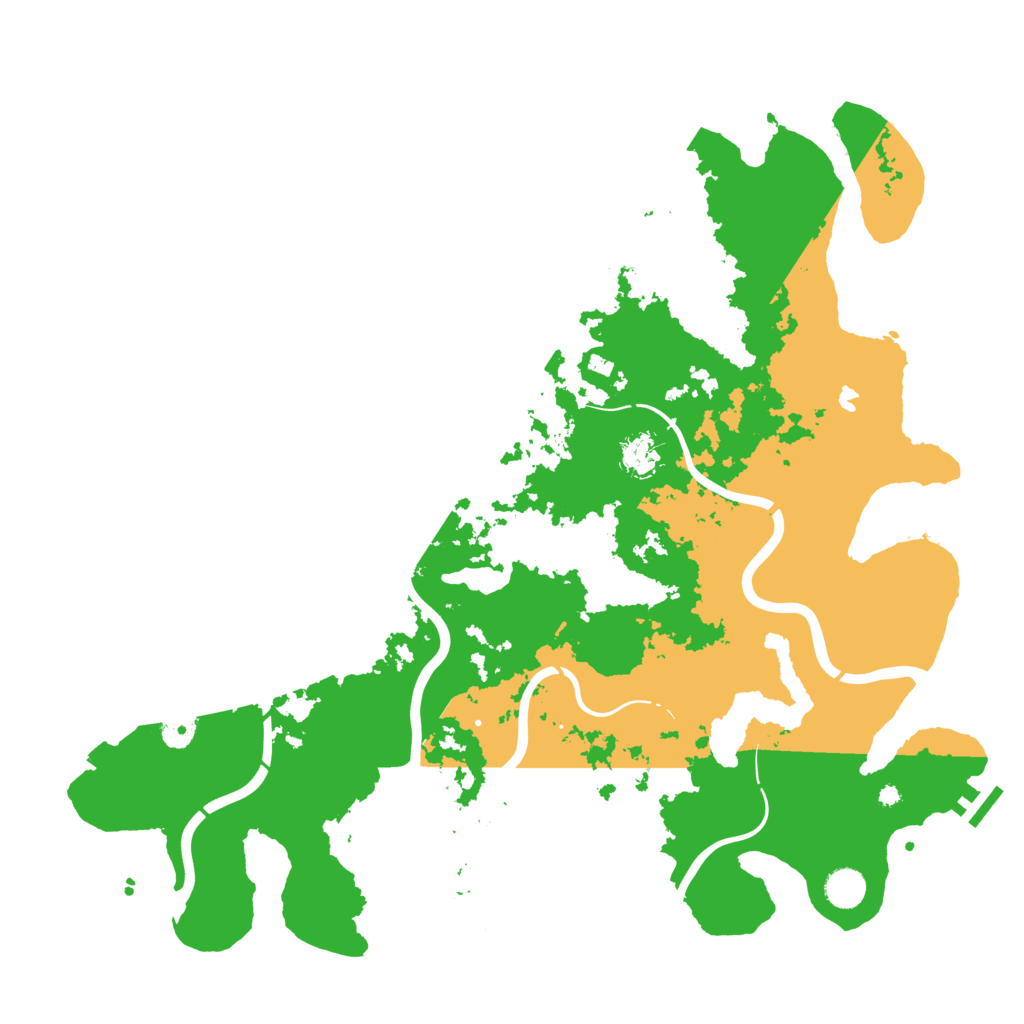 Biome Rust Map: Procedural Map, Size: 4450, Seed: 15010