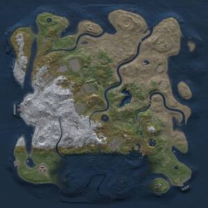 Thumbnail Rust Map: Procedural Map, Size: 4250, Seed: 280529045, 16 Monuments