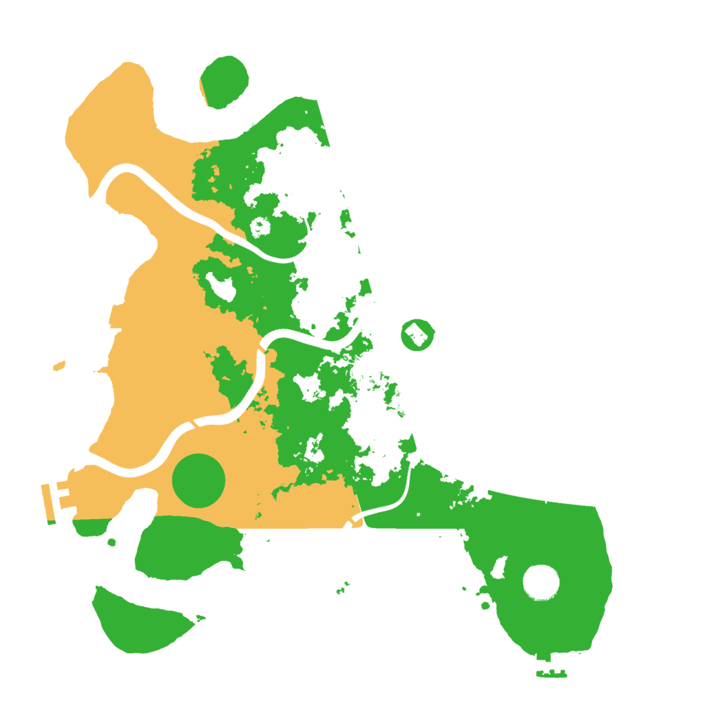 Biome Rust Map: Procedural Map, Size: 3500, Seed: 1990812113