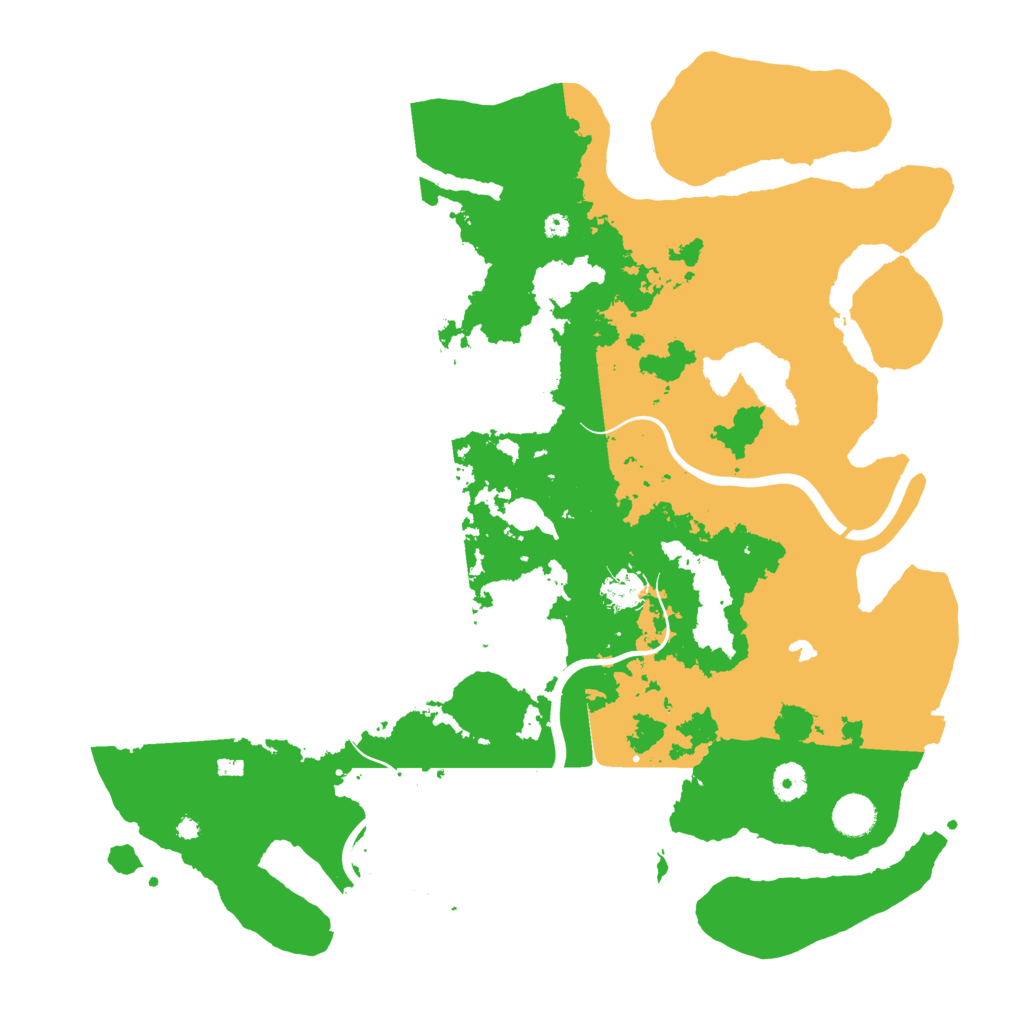 Biome Rust Map: Procedural Map, Size: 4200, Seed: 542907