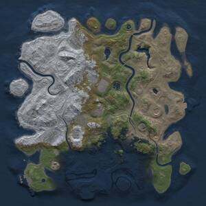 Thumbnail Rust Map: Procedural Map, Size: 4250, Seed: 883027008, 16 Monuments