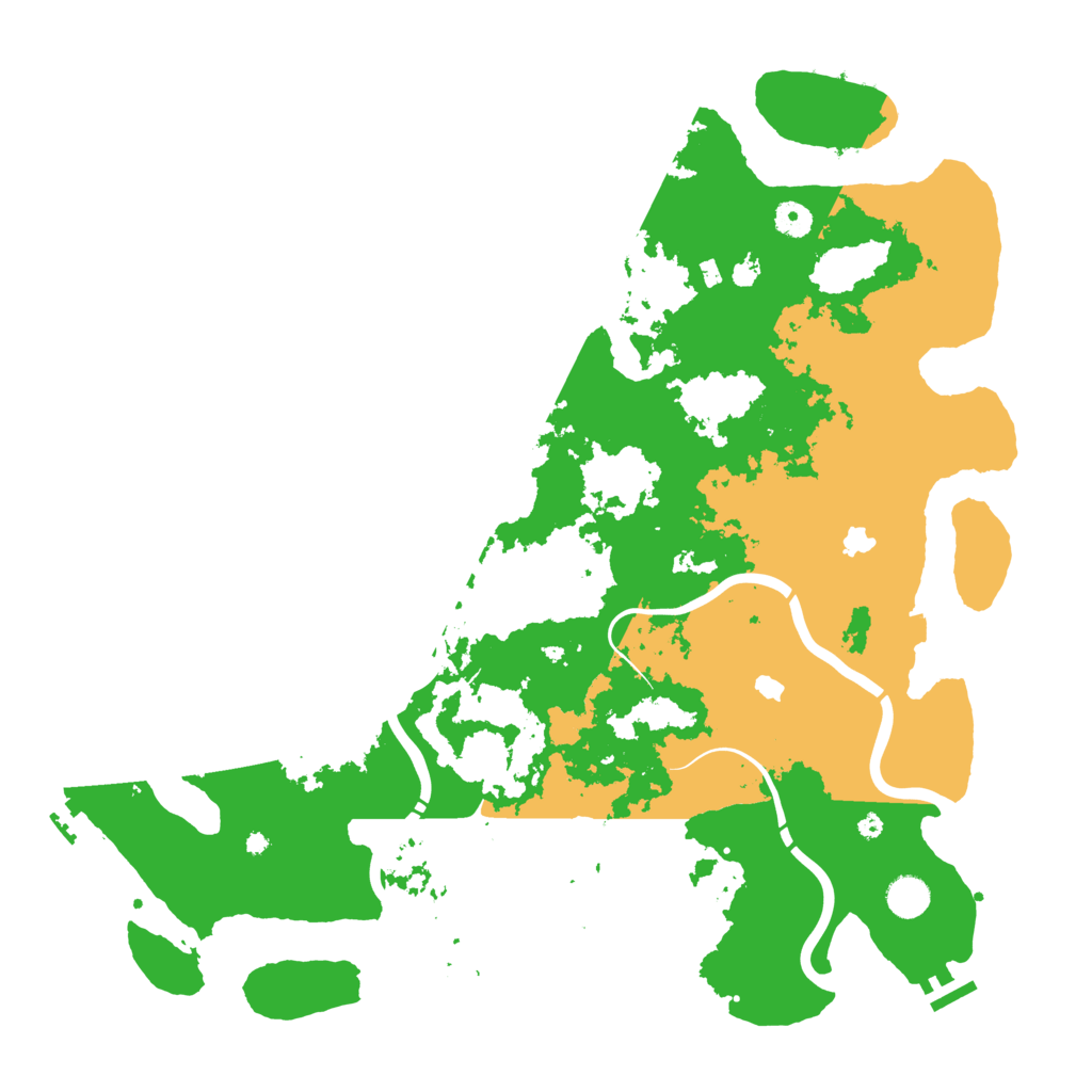 Biome Rust Map: Procedural Map, Size: 4500, Seed: 1232093858