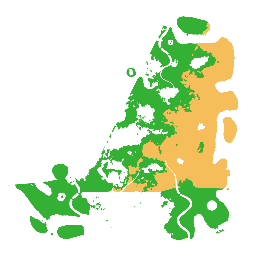 Biome Rust Map: Procedural Map, Size: 4500, Seed: 1232093858