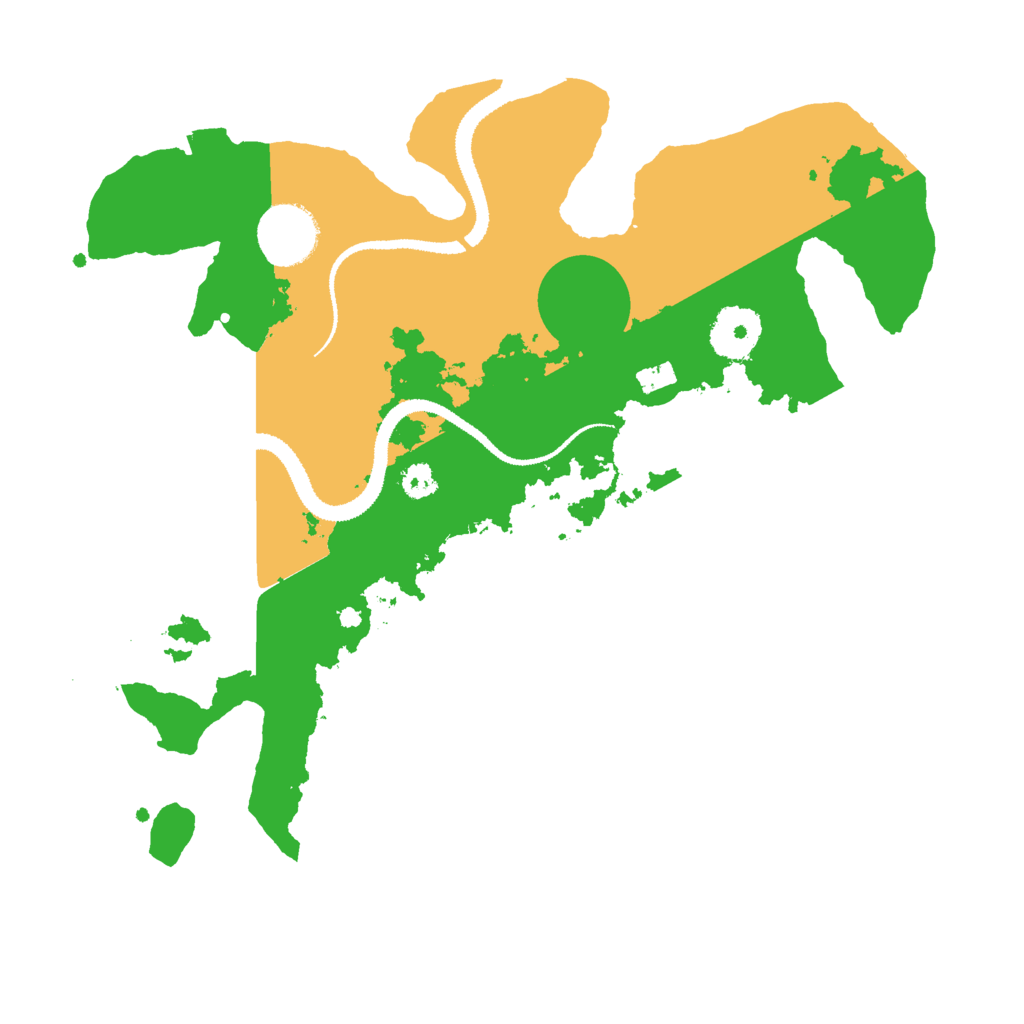 Biome Rust Map: Procedural Map, Size: 3000, Seed: 7599