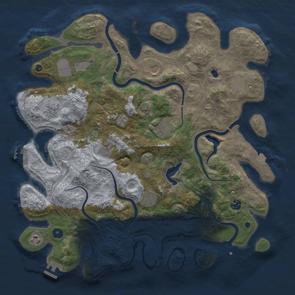 Rust Map: Procedural Map, Size: 4250, Seed: 1798995728, 16 Monuments