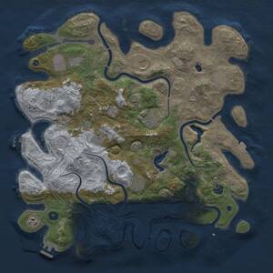 Thumbnail Rust Map: Procedural Map, Size: 4250, Seed: 1798995728, 16 Monuments
