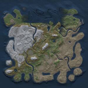 Thumbnail Rust Map: Procedural Map, Size: 4250, Seed: 379407829, 17 Monuments