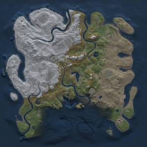 Thumbnail Rust Map: Procedural Map, Size: 4250, Seed: 856211648, 14 Monuments