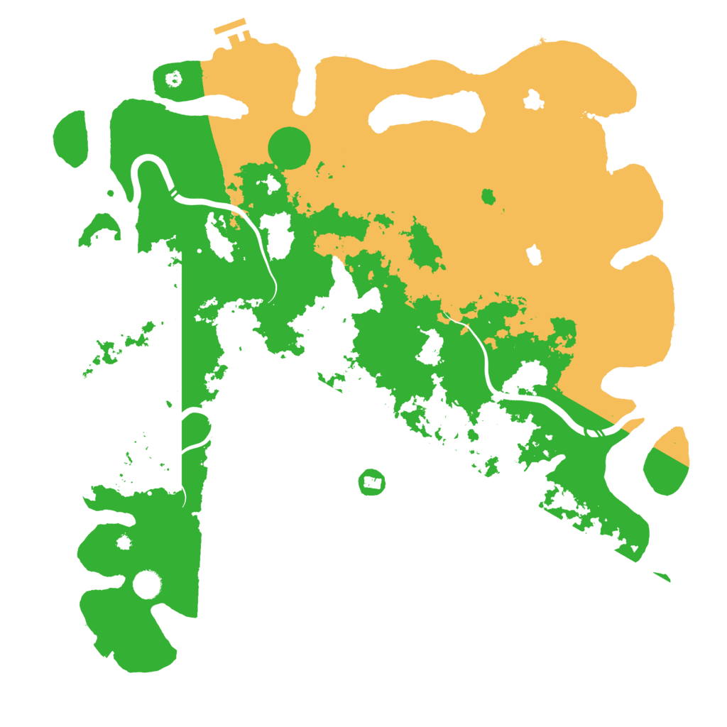 Biome Rust Map: Procedural Map, Size: 4500, Seed: 490211604