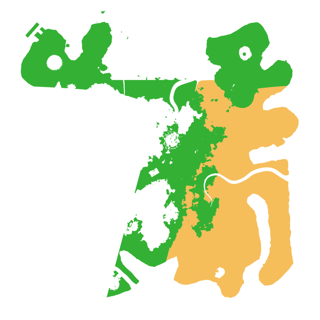 Biome Rust Map: Procedural Map, Size: 3700, Seed: 486895057
