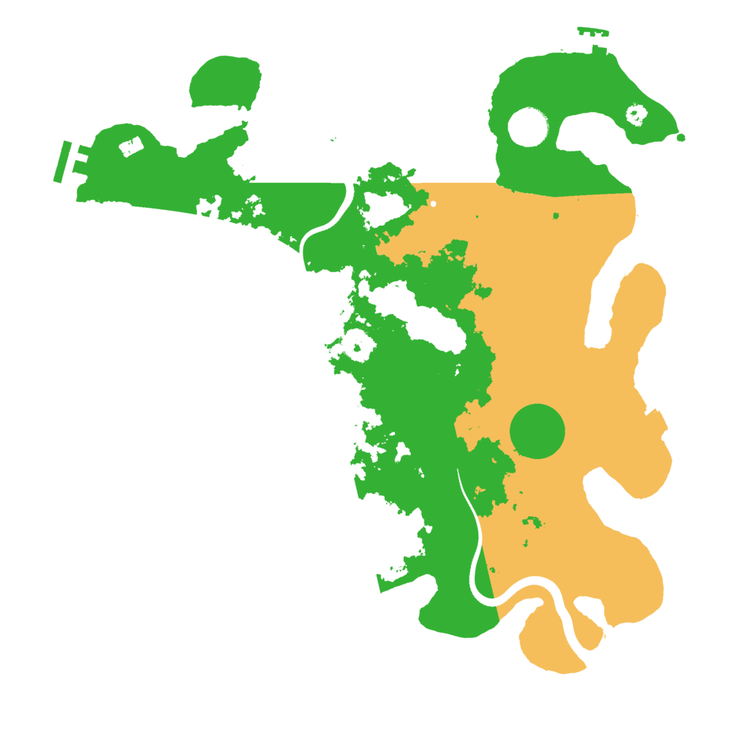 Biome Rust Map: Procedural Map, Size: 3500, Seed: 1265135054