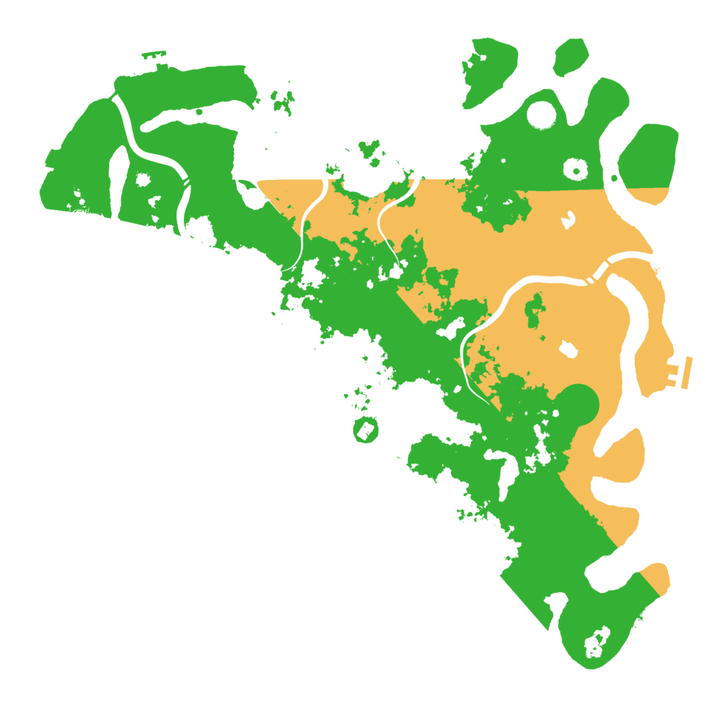 Biome Rust Map: Procedural Map, Size: 4500, Seed: 61123067