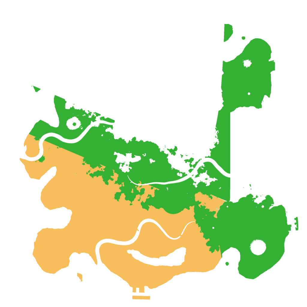 Biome Rust Map: Procedural Map, Size: 3500, Seed: 696507509