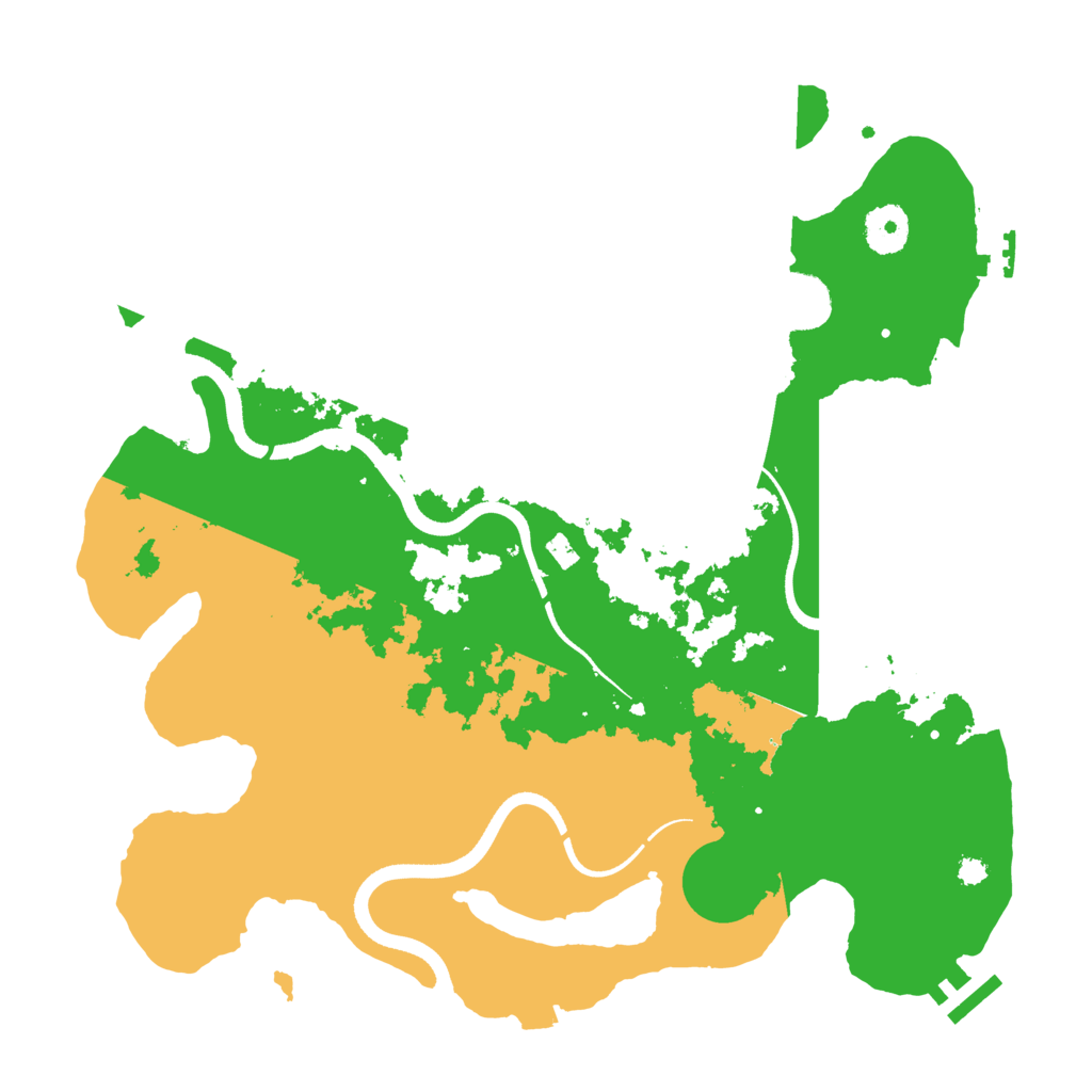 Biome Rust Map: Procedural Map, Size: 3500, Seed: 696507509