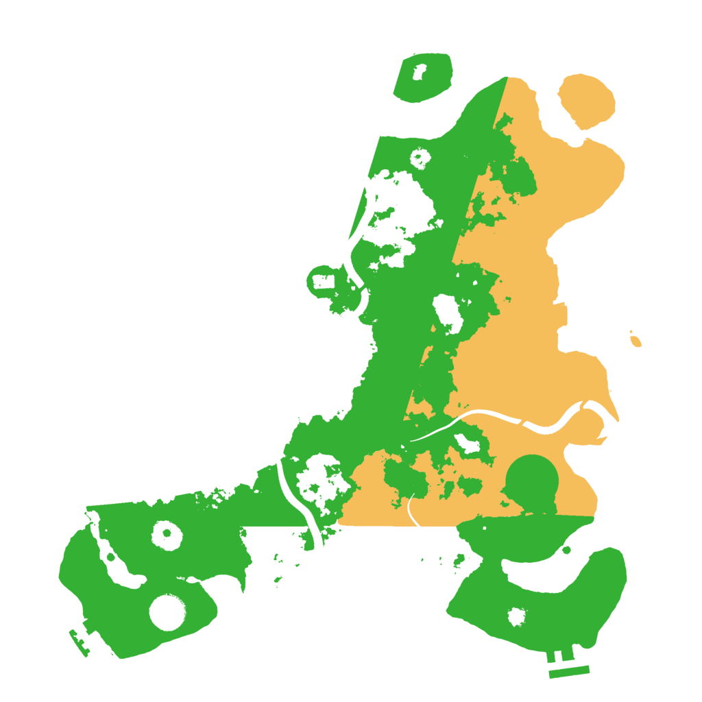 Biome Rust Map: Procedural Map, Size: 3500, Seed: 62712403