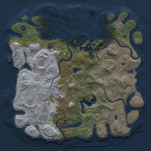 Thumbnail Rust Map: Procedural Map, Size: 4500, Seed: 360653953, 16 Monuments