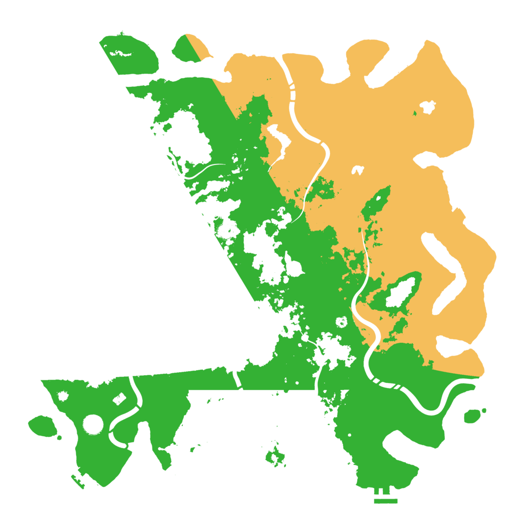Biome Rust Map: Procedural Map, Size: 4500, Seed: 422635805