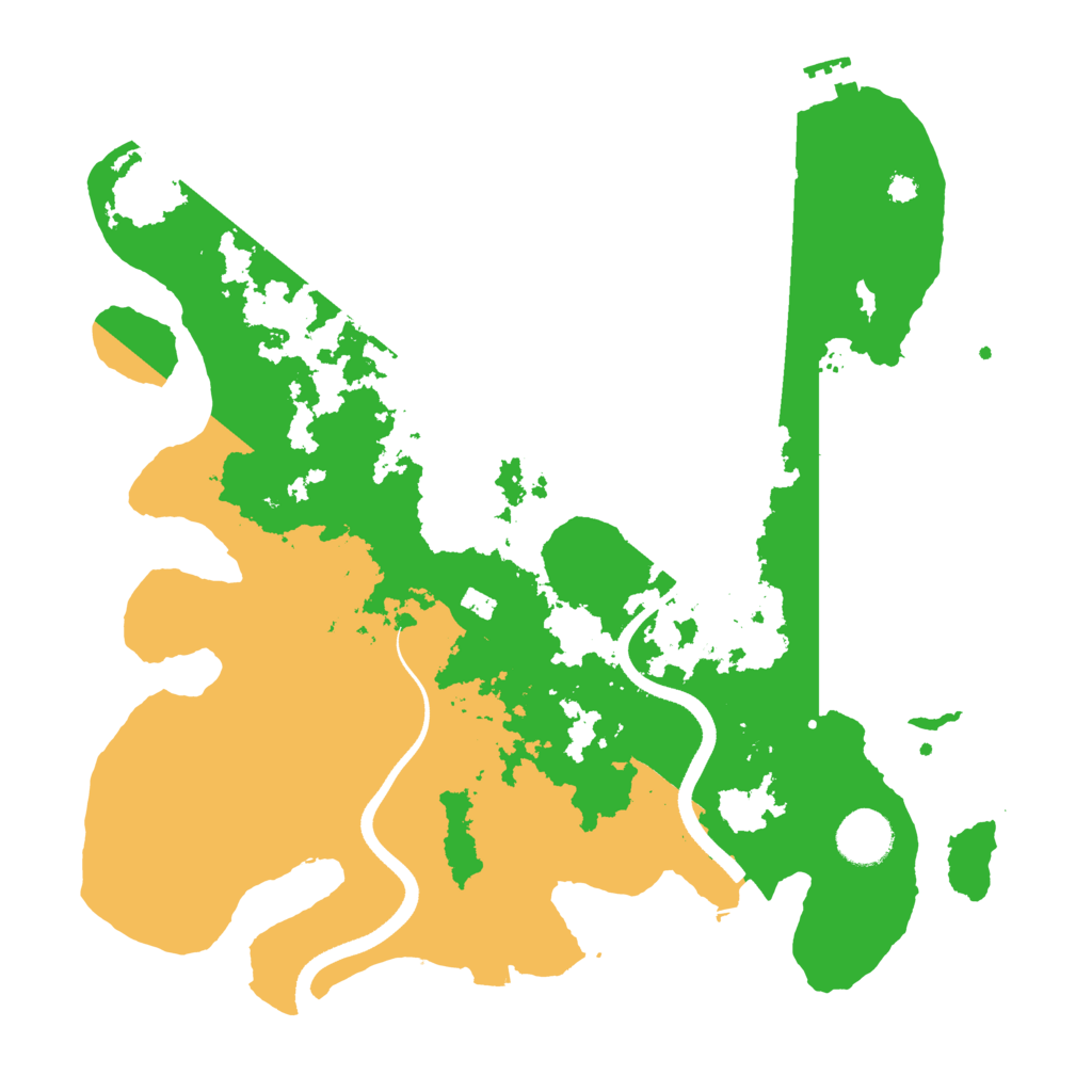 Biome Rust Map: Procedural Map, Size: 3500, Seed: 1992662578