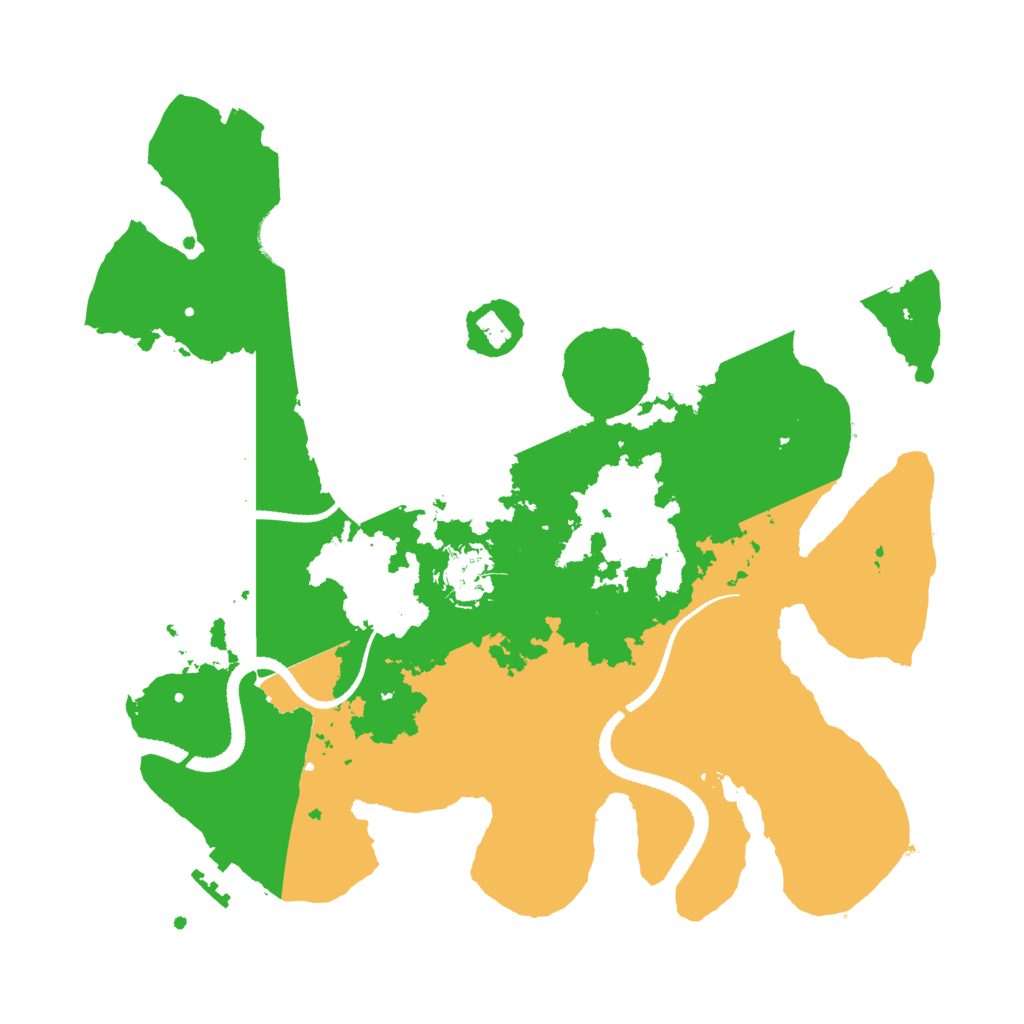 Biome Rust Map: Procedural Map, Size: 3200, Seed: 1035221101