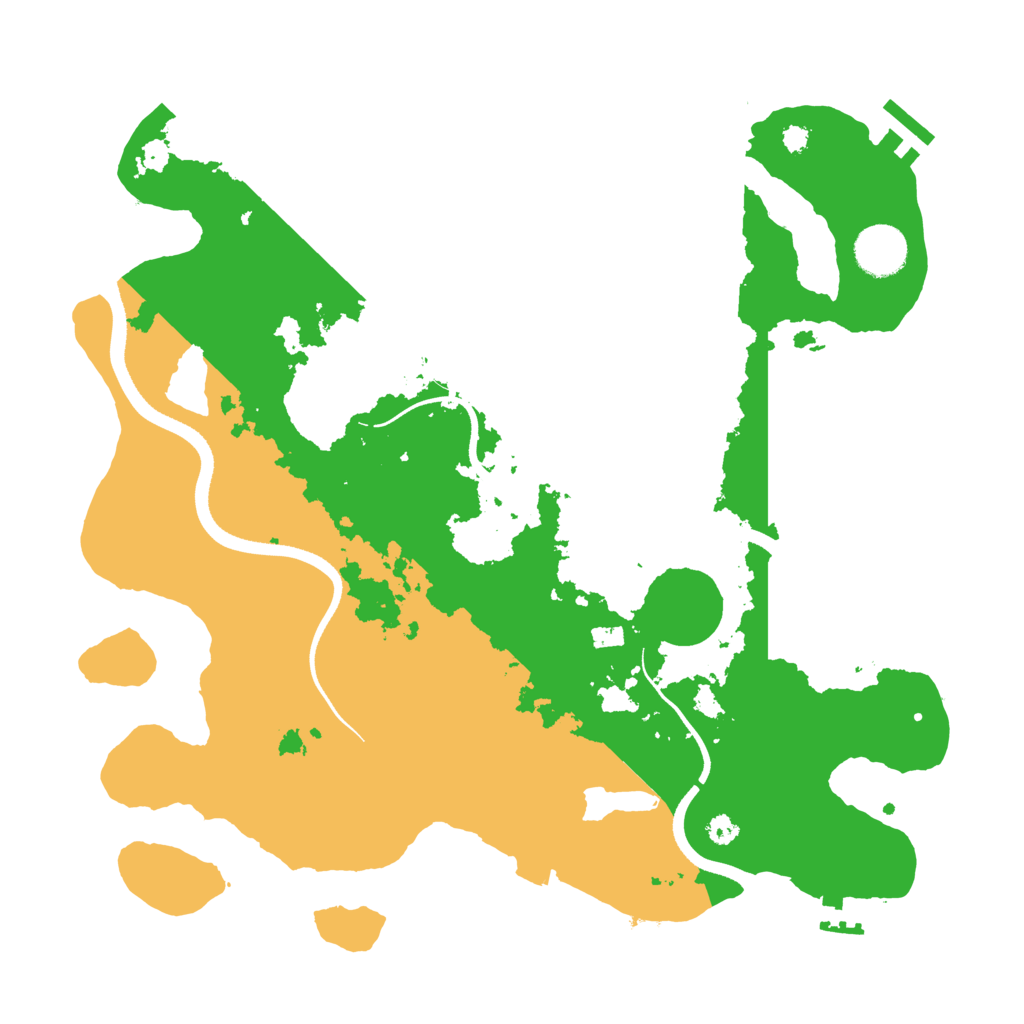 Biome Rust Map: Procedural Map, Size: 3500, Seed: 169275165