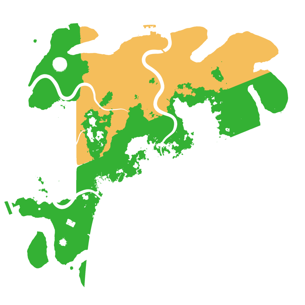 Biome Rust Map: Procedural Map, Size: 3700, Seed: 234583415