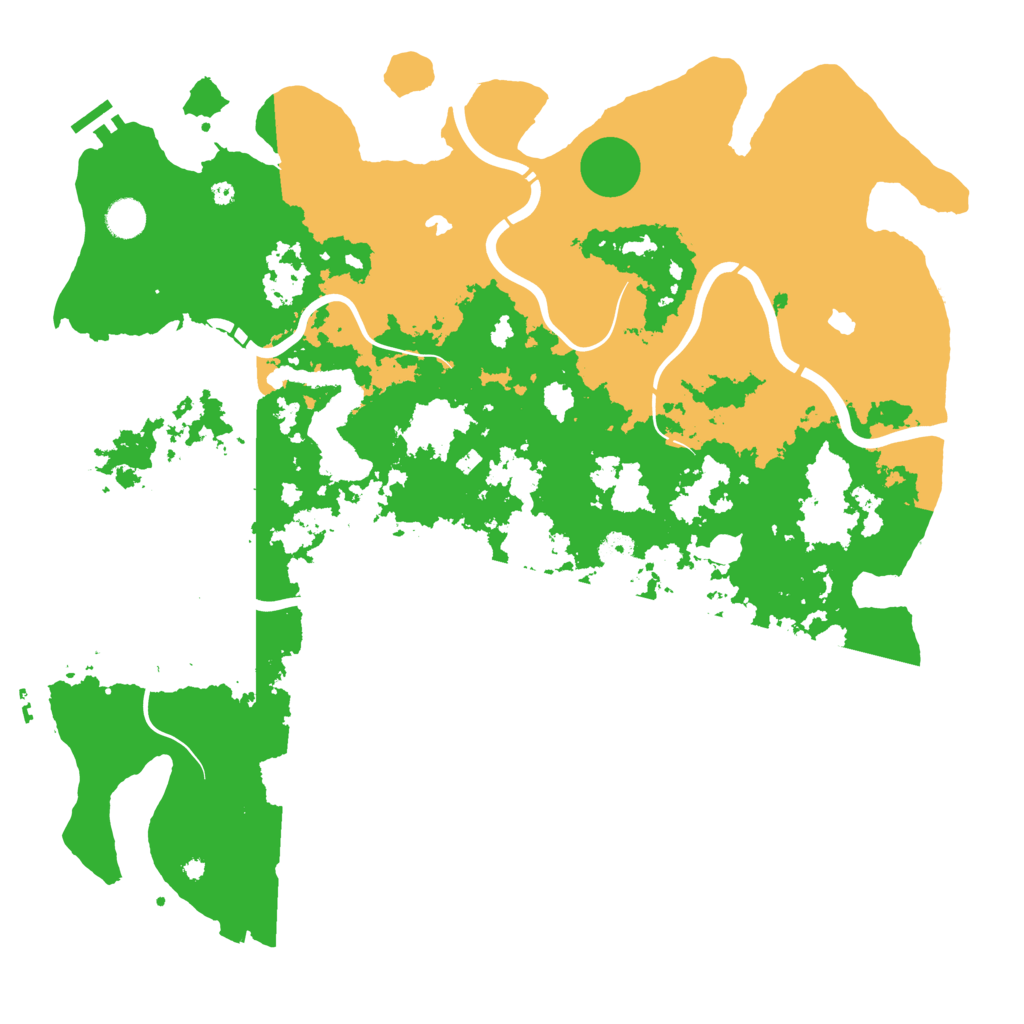 Biome Rust Map: Procedural Map, Size: 4500, Seed: 1235007326