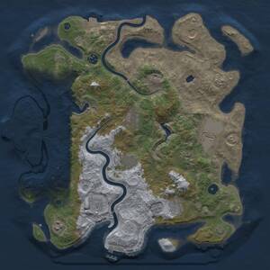 Thumbnail Rust Map: Procedural Map, Size: 4000, Seed: 959448984, 16 Monuments