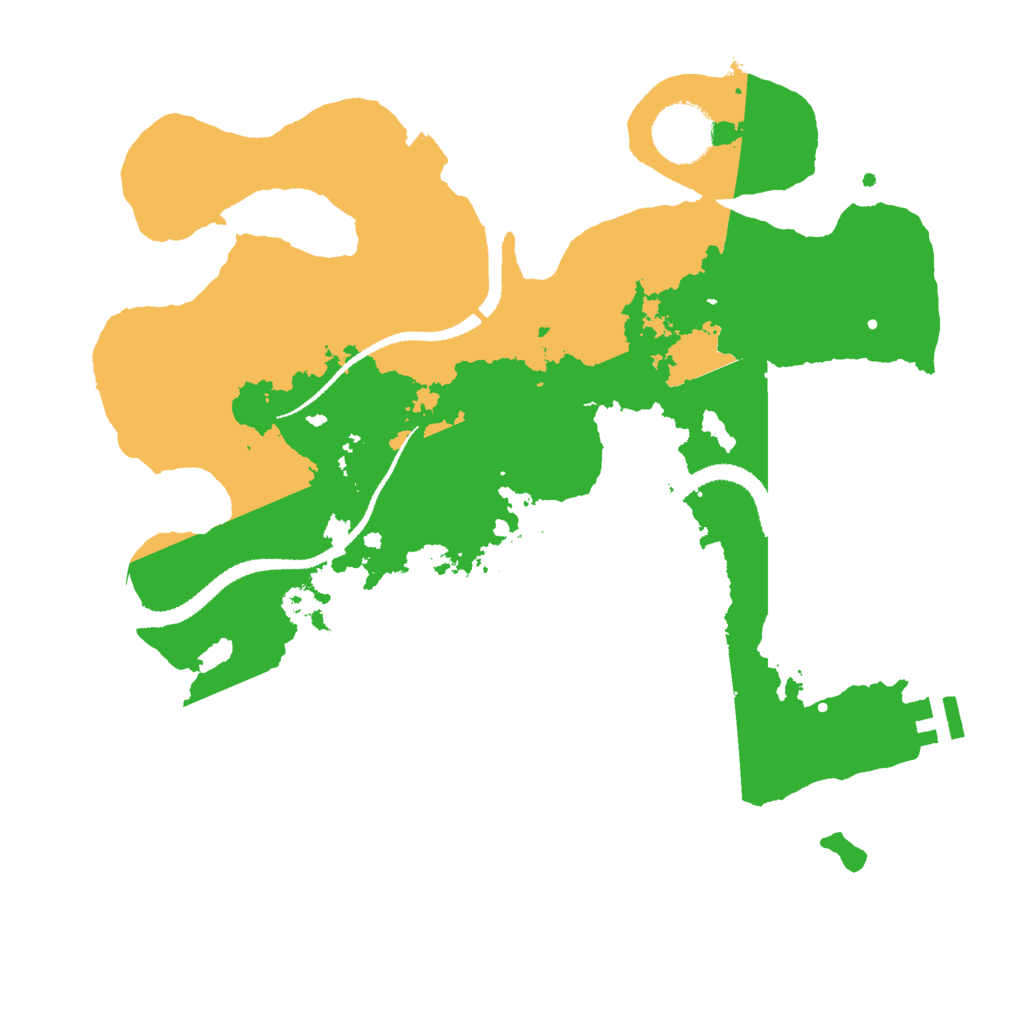 Biome Rust Map: Procedural Map, Size: 3000, Seed: 1310711662