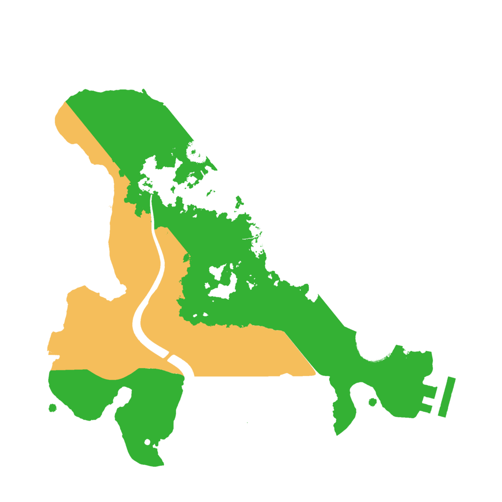 Biome Rust Map: Procedural Map, Size: 2500, Seed: 999136411