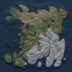 Thumbnail Rust Map: Procedural Map, Size: 4000, Seed: 342461389, 15 Monuments