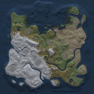 Thumbnail Rust Map: Procedural Map, Size: 3800, Seed: 1378032967, 16 Monuments