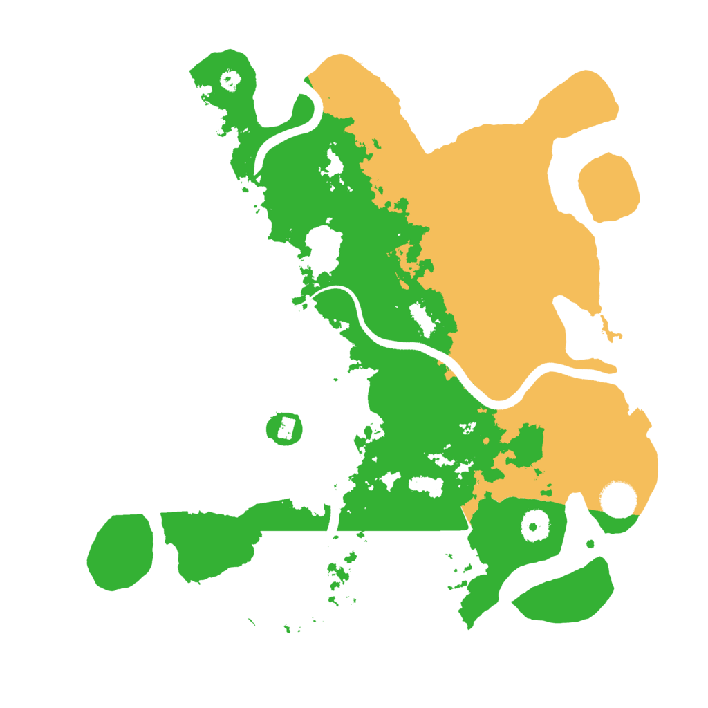 Biome Rust Map: Procedural Map, Size: 3500, Seed: 438852531
