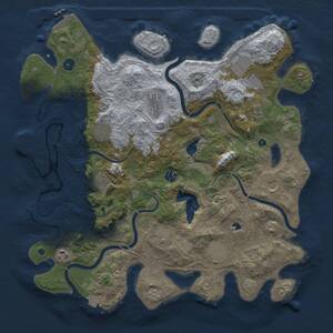 Thumbnail Rust Map: Procedural Map, Size: 4250, Seed: 1054592448, 17 Monuments