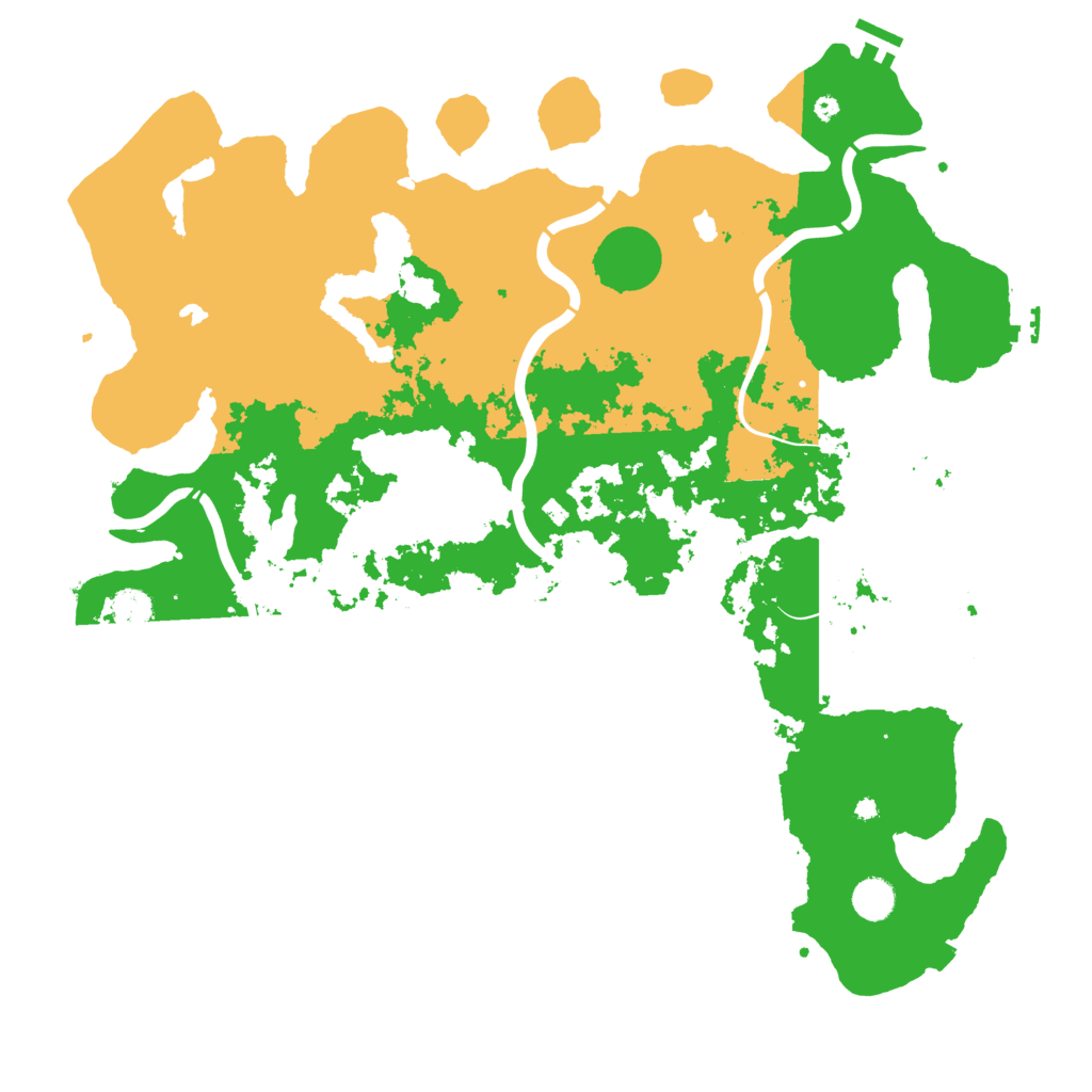 Biome Rust Map: Procedural Map, Size: 4500, Seed: 1076355208