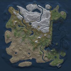 Thumbnail Rust Map: Procedural Map, Size: 4500, Seed: 792840707, 17 Monuments